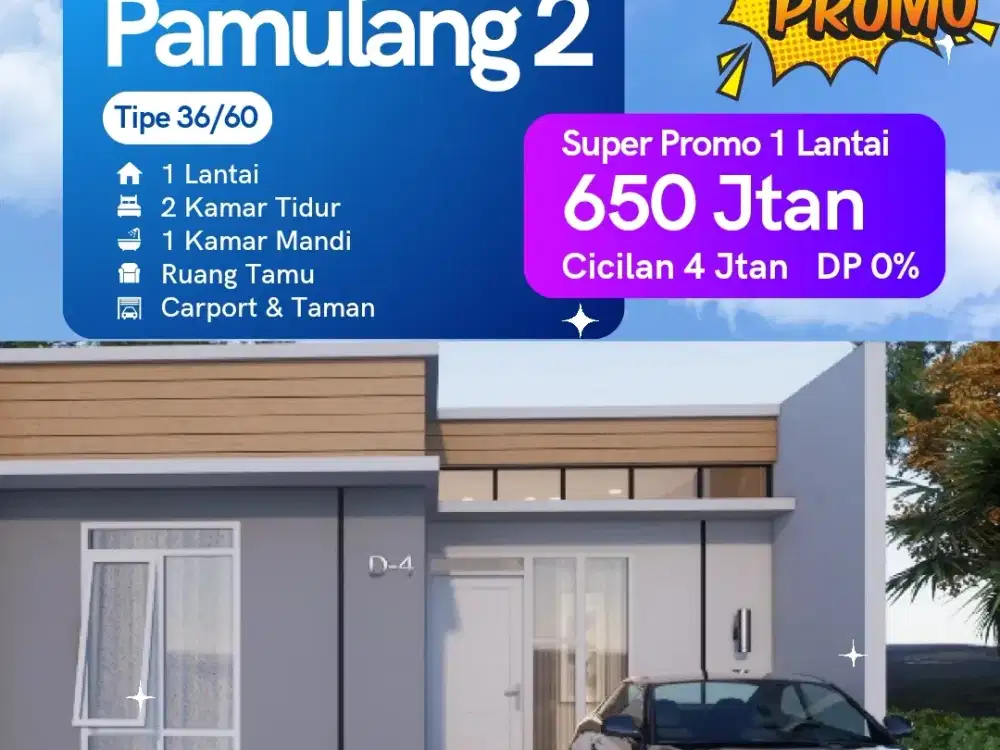 Prestige Pamulang 2 Rumah 1 Lantai Murah Di Pamulang Tangsel