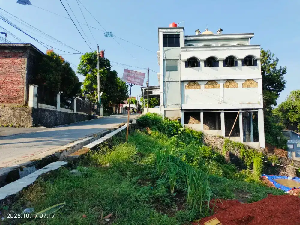 JUAL TANAH SAMPING MASJID , DI BANYUMANIK BUMIREJO , AKSES JALAN UTAMA