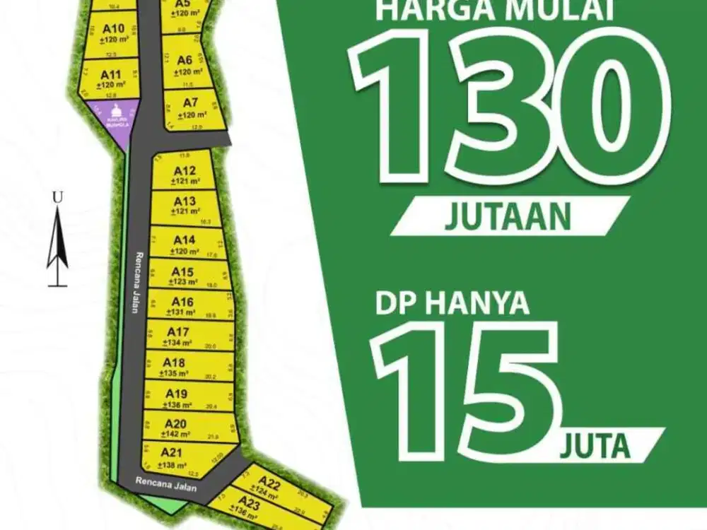 KAVLING TAMAN NGREMBEL - Deket Jalan Raya, Strategis, dan Murah