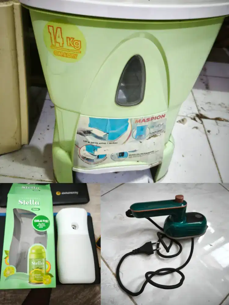 Tempat beras, setrika dan pengharum