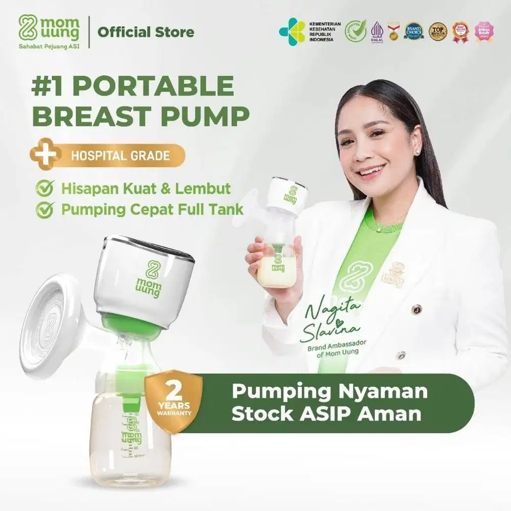 Pompa ASI Mom Uung Portable Wireless Dual Mode