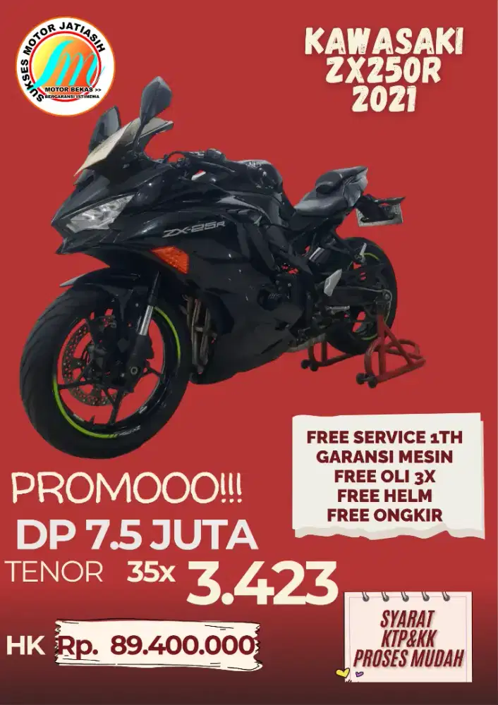 PROMO KAWASAKI ZX250R 2021 BANTING HARGA DAPATKAN SEGERA