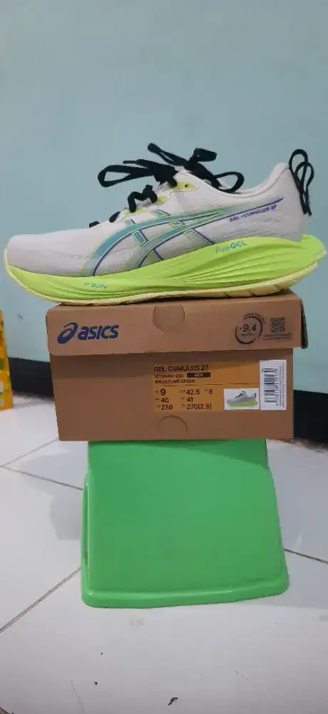 Asics Gel-Cumulus 27 Birch/Lime Green EUR 42.5/US 9