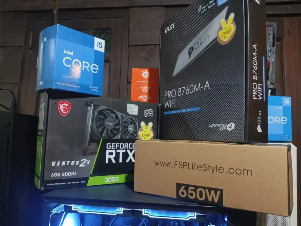 Pc gaming i5 13400f vga rtx siap gas