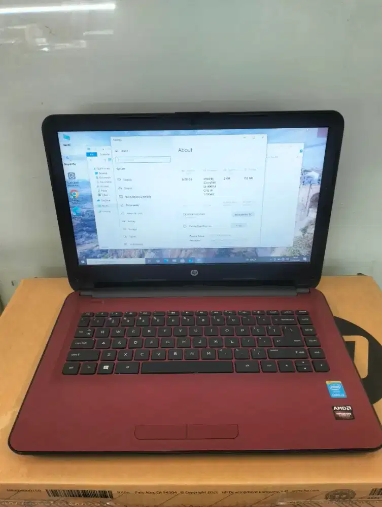 Laptop hp 14s core i3-4005U