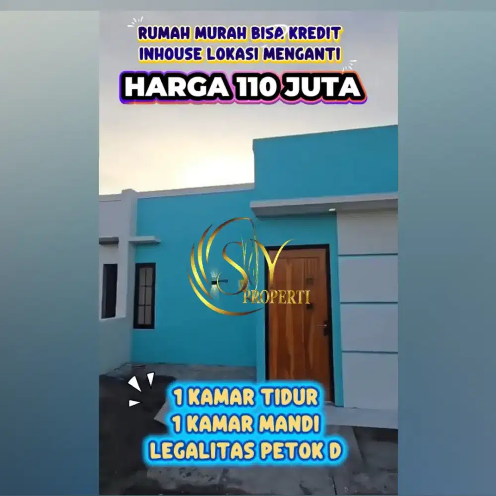 Rumah Murah Menganti Bisa Kredit