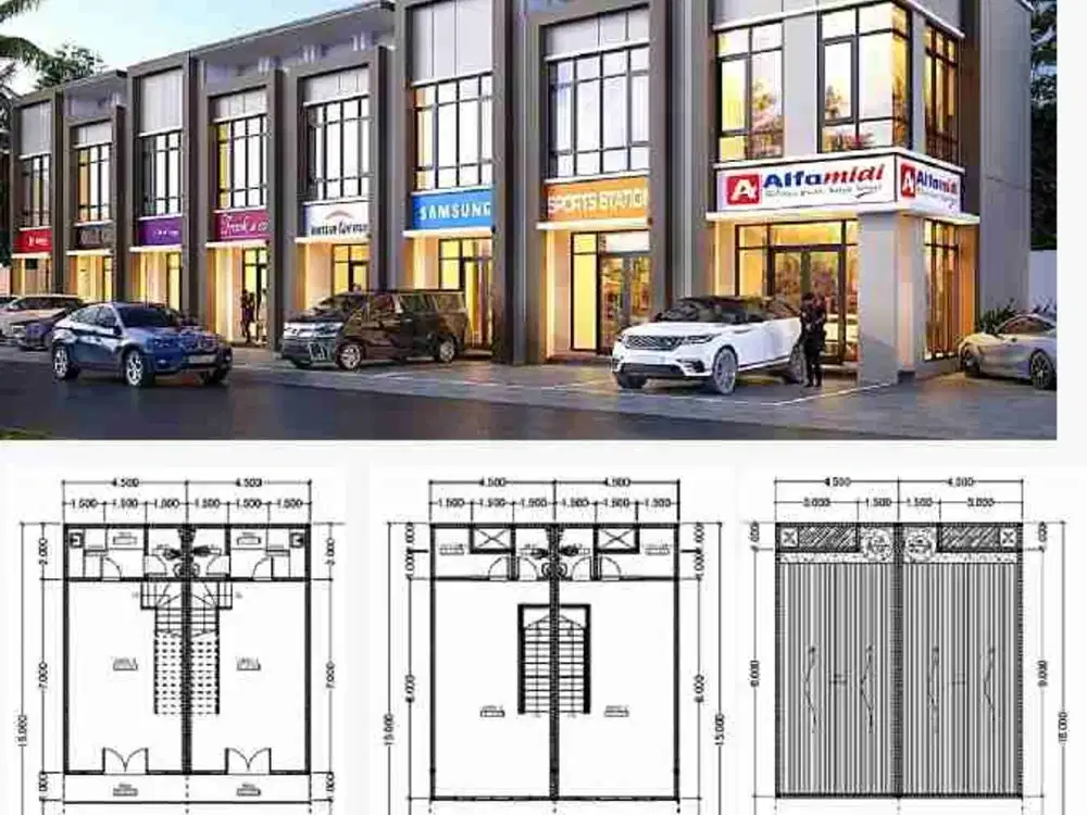 Jual ruko siap pakai lokasi depan jalan utama Aryana karawaci