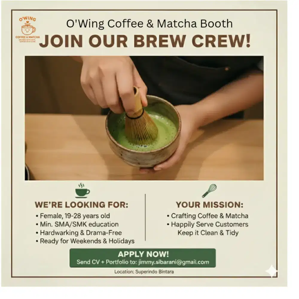 COFFEE & MATCHA BOOTH CREW
