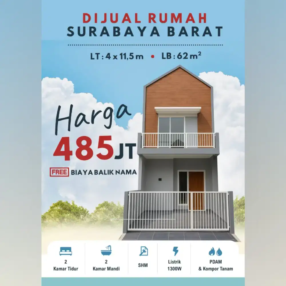 Rumah Benowo Surabaya Barat