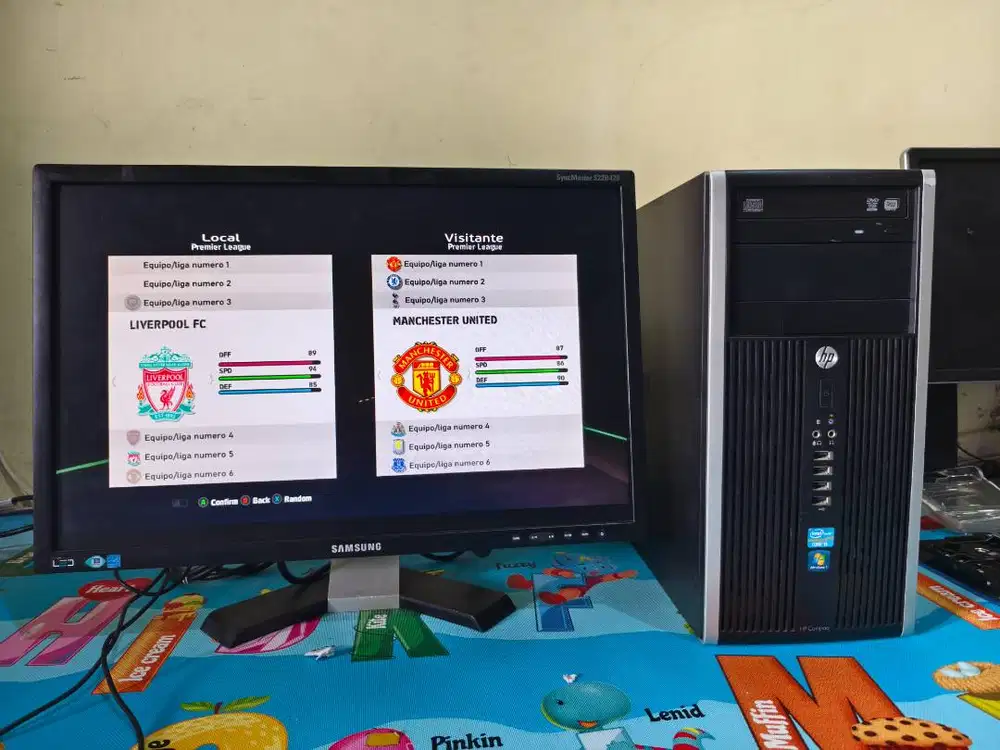 sepaket PC intel i5 monitor 22inch samsung HDD 1000gb speaker internal