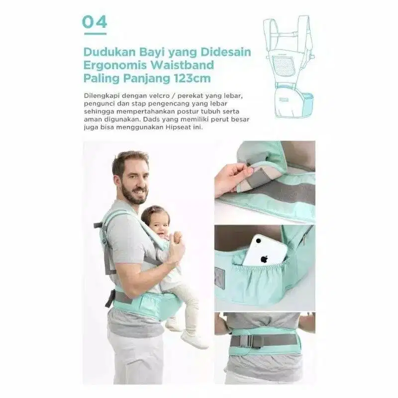 Gendongan Bayi - MOOIMOM Casual Hipseat Carrier