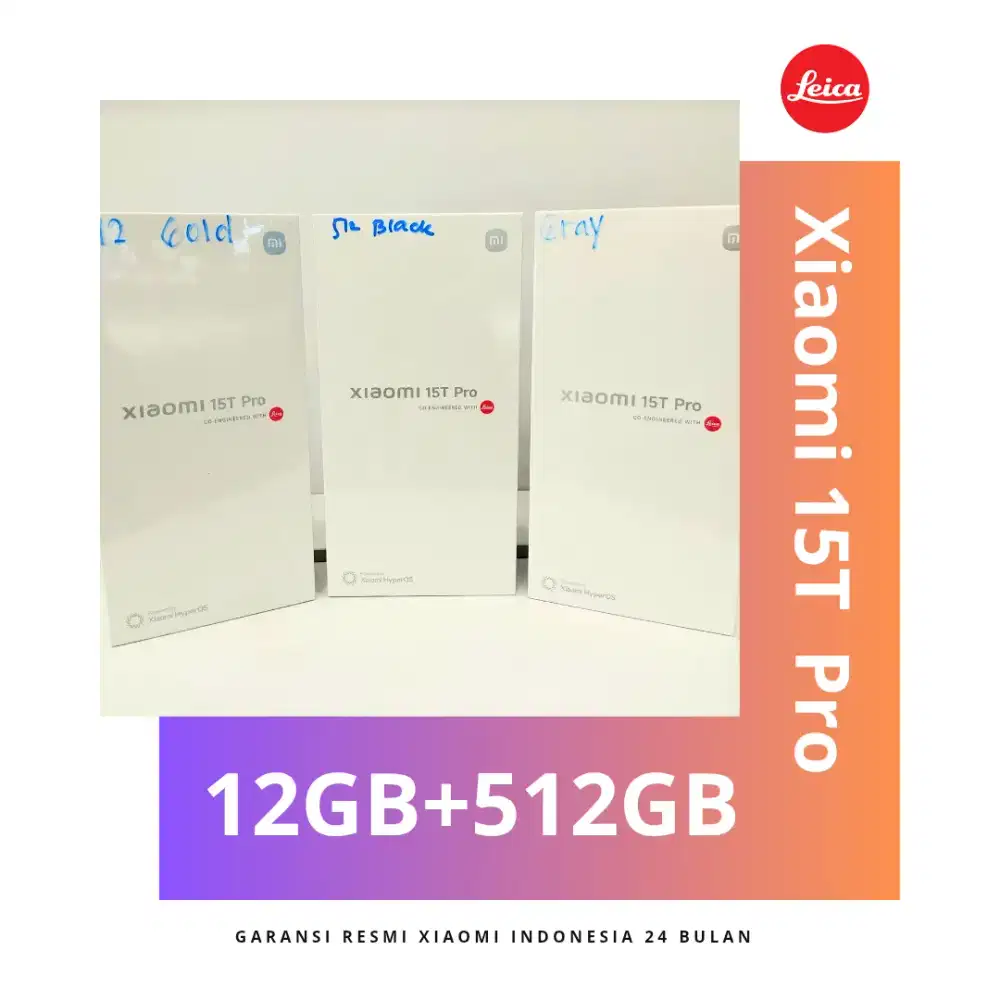 Xiaomi 15T Pro Garansi Resmi Indonesia 24 Bulan