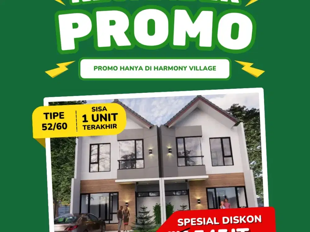 Kesamber Promo Di Bulan Oktober! Harmony Village Ada diskon 75Jt