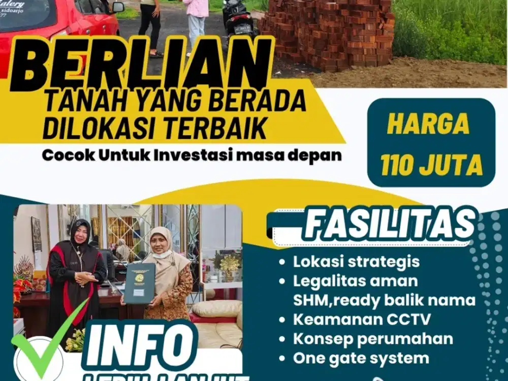 jangan tunggu harga tanah mahal buruan beli di berlian sertifikat SHM