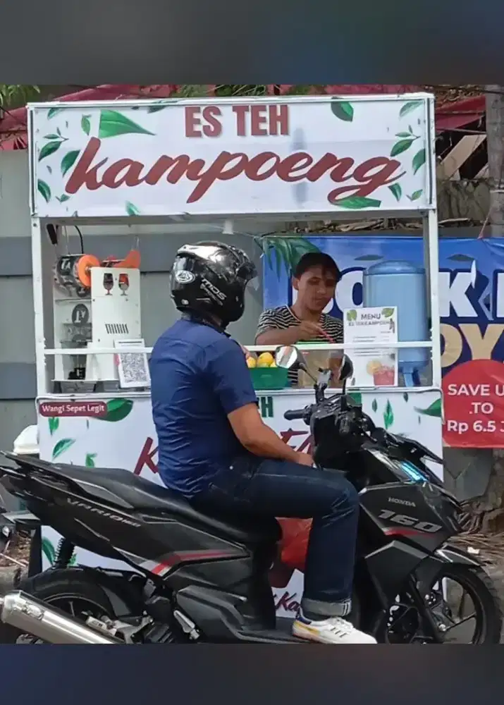 Jual Lapak  dan Gerobak Es teh Kampoeng