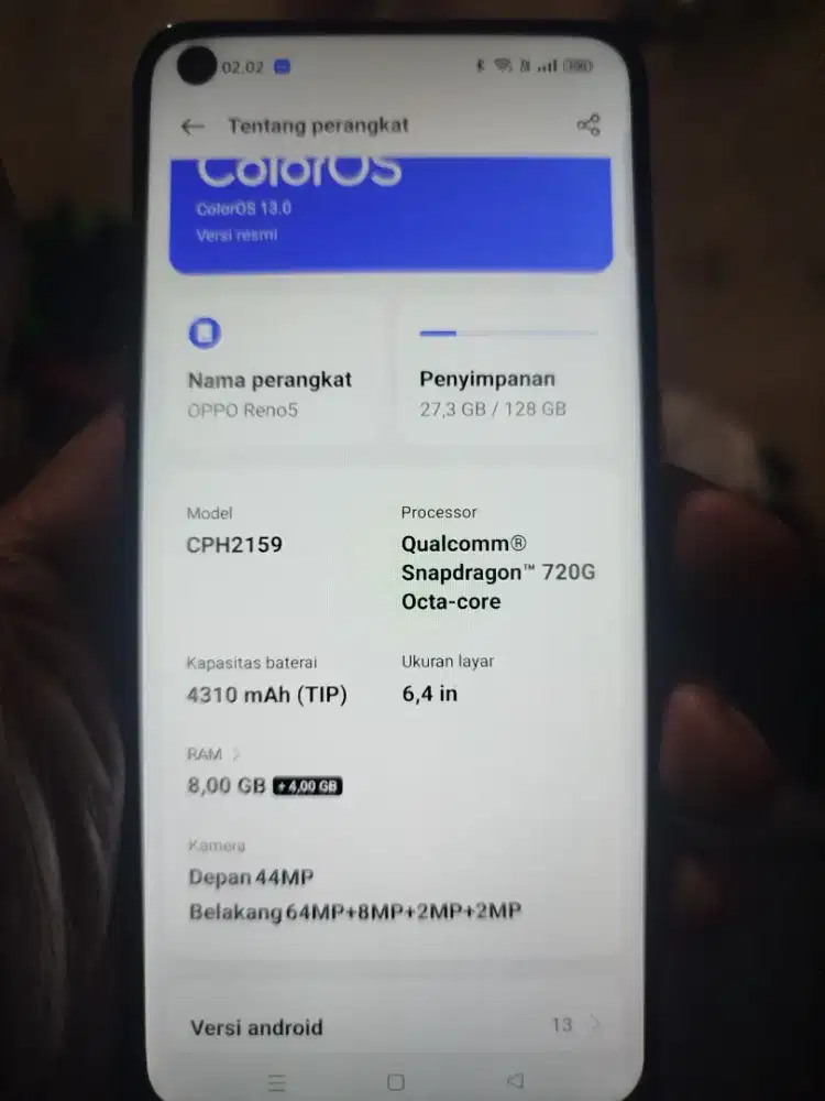 Oppo Reno 5 8/128 Unit only fp off