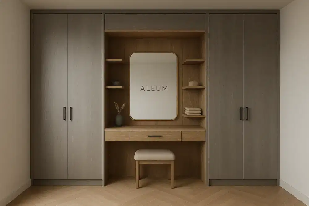 Lemari custom aleum interior