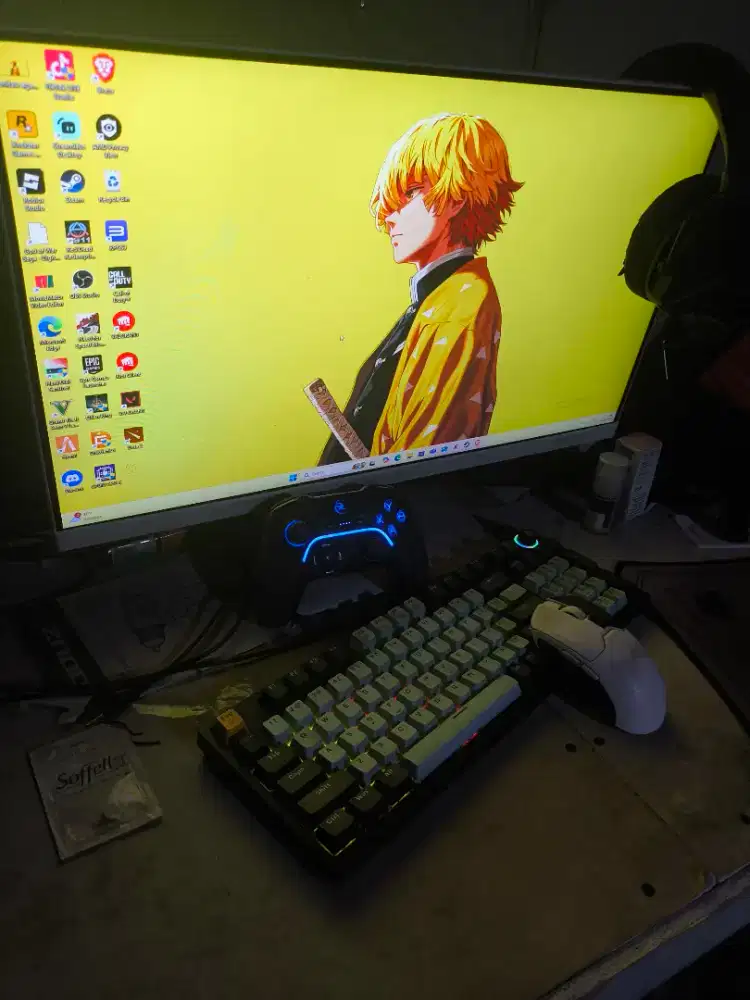 Komputer gaming streaming 1 set