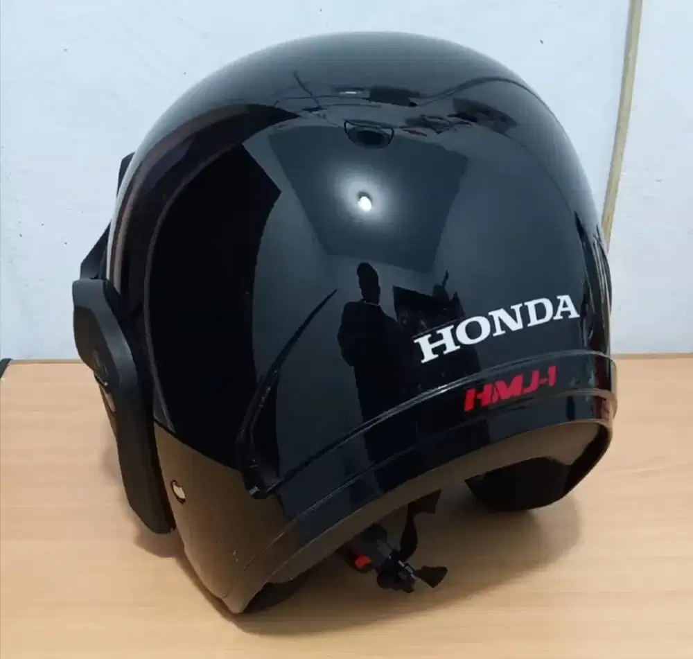 jual helm honda masih baru blom di pake