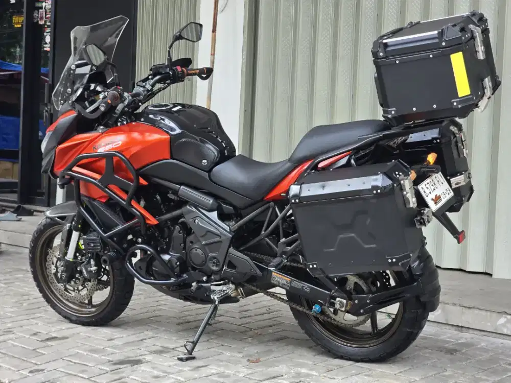 Moge Adventure Kawasaki Versys 650 th 2015 Modif Turing Siap Gas Mulus