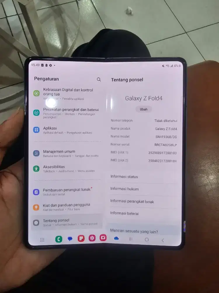 Samsung Fold 4 12 512 Resmi Sein