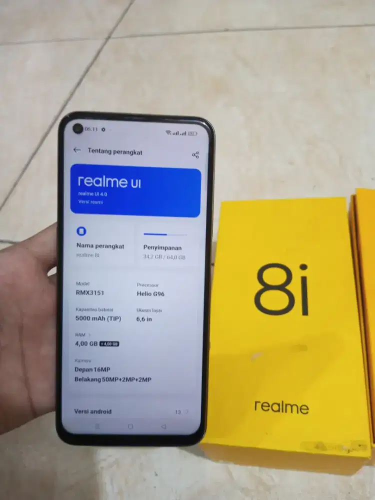 Realme 8i mau naik spek