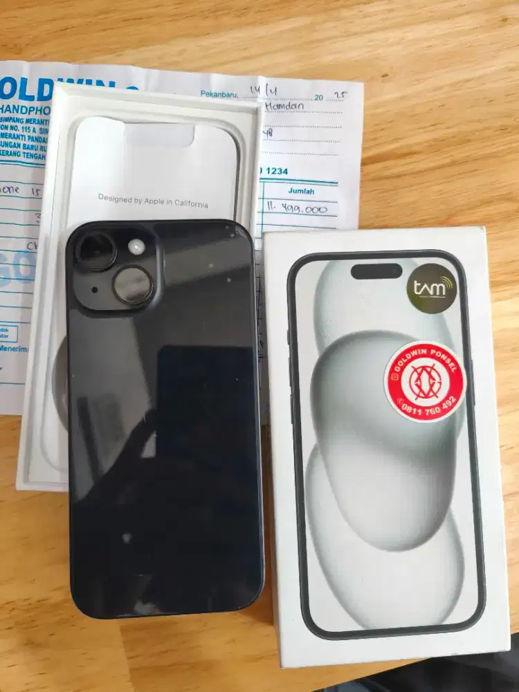 Iphone 15 128gb Black ibox Fulset Super Mulus Garansi 2026