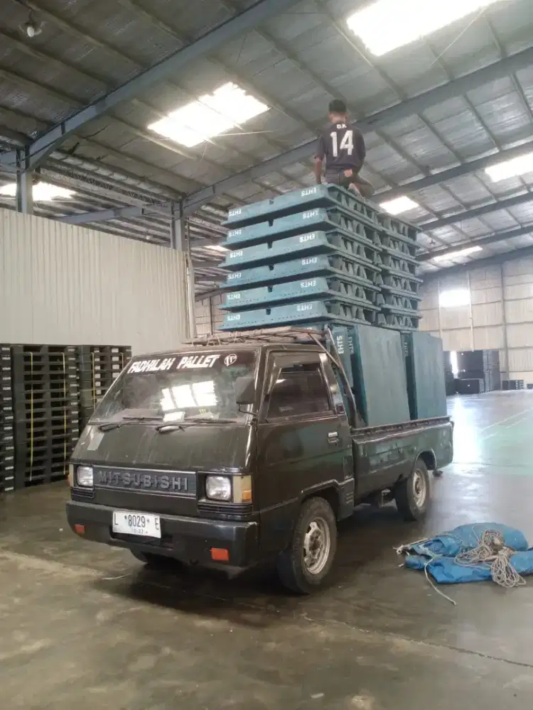 PALLET PLASTIK BEKAS LANGSUNG SIAP ANGKUT