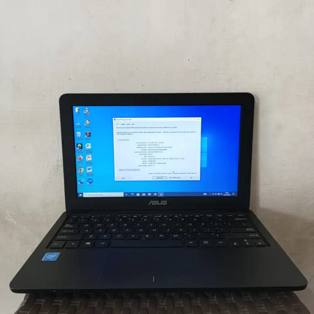JUAL NOTEBOOK ASUS E202SA INTEL CELERON N3060 RAM 2GB HDD500GB