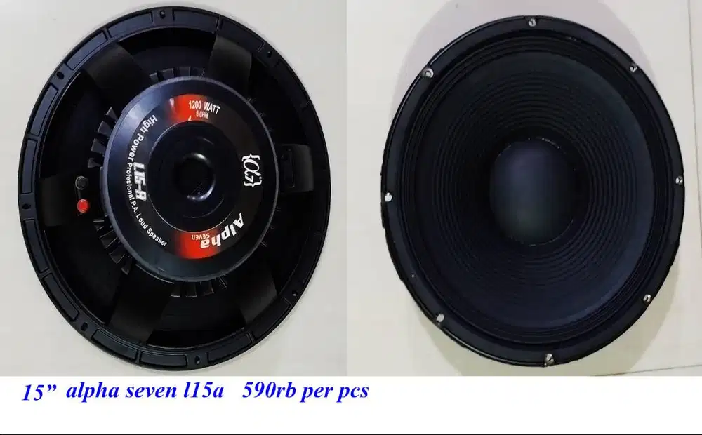 componen speaker alpha seven 15in