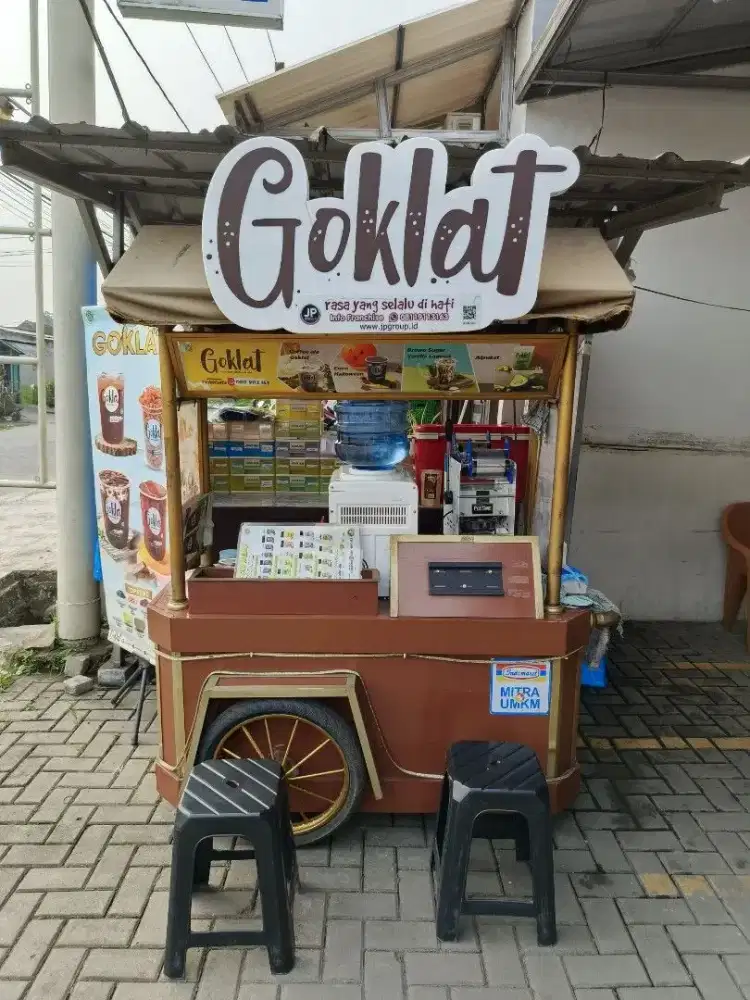 Gerobak booth goklat coklat murah