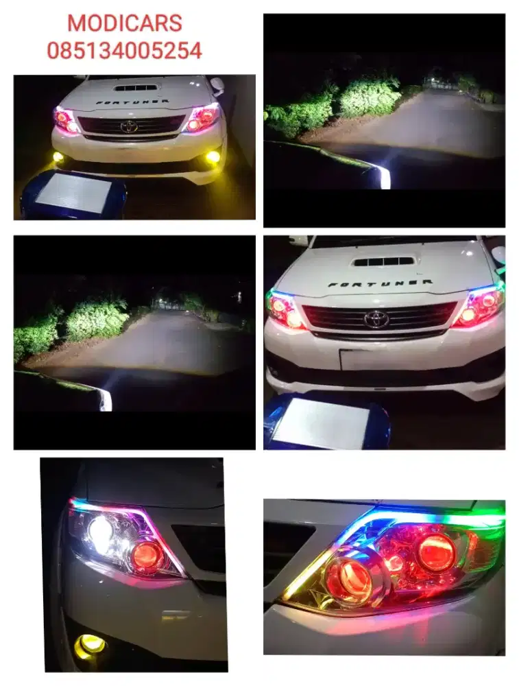pasang biled headlamp Fortuner SM pasang dtmpt anda