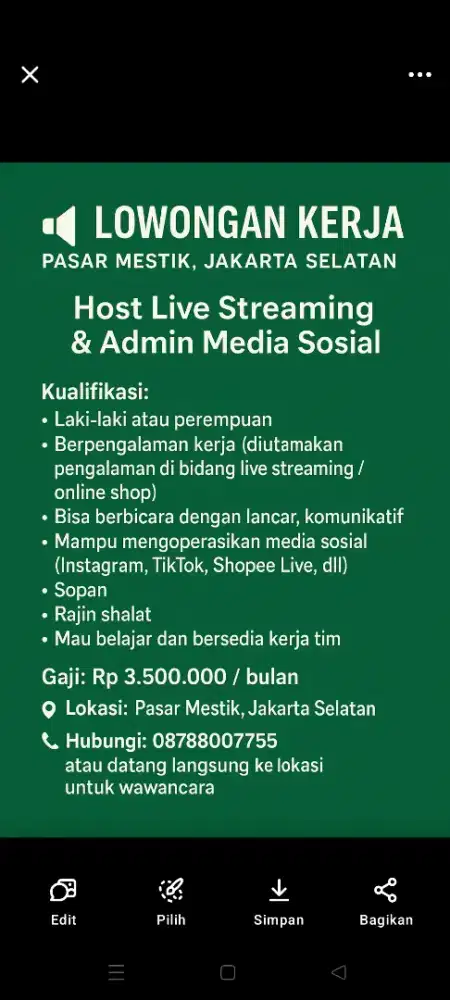 Di cari live streaming pengalaman