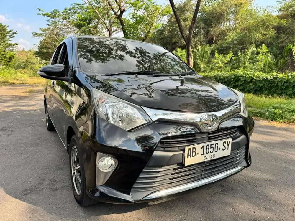 TDP 0JT! Calya 1.2 G Automatic 2018. Hitam. Plat AB. Siap Pakai