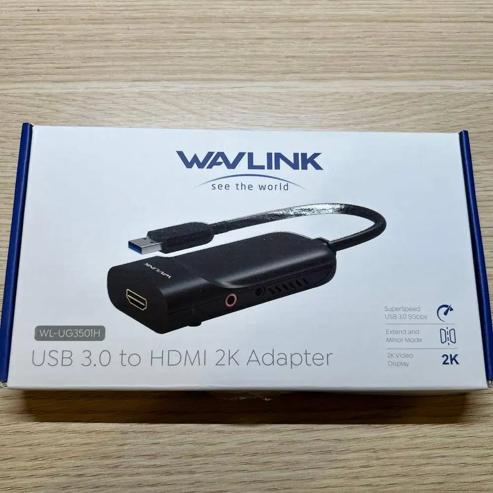 Wavlink DisplayLink HDMI Display Adapter (Masih segel)