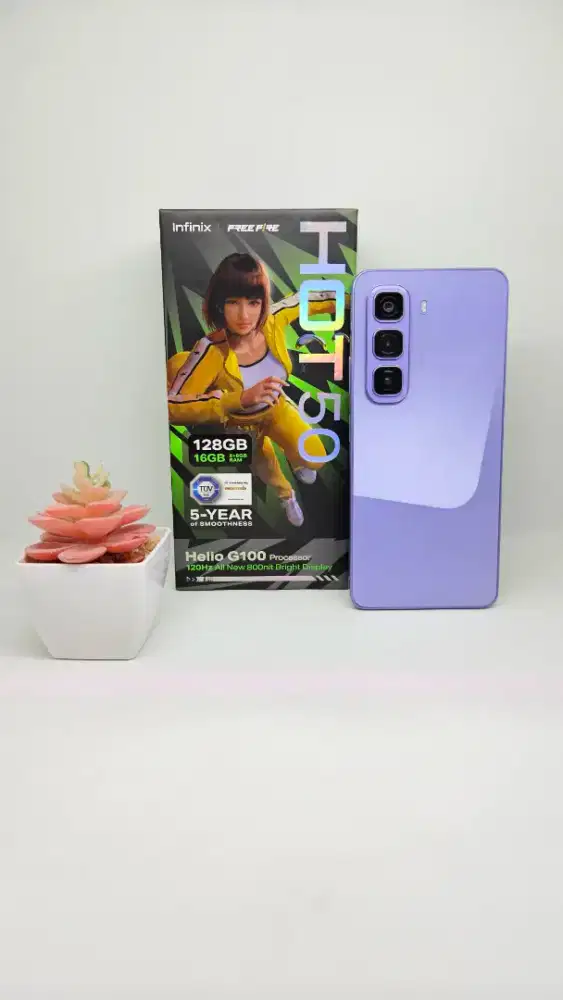Infinix hot 50 8/128 [Purple] CC/garansi Resmi 19-11-2026
