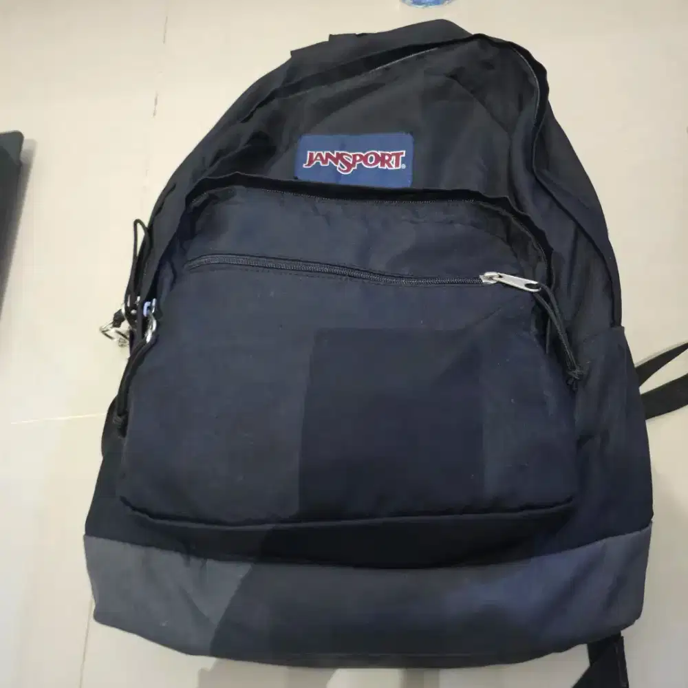 RANSEL Jansport Ori trutone hitam abu laptop