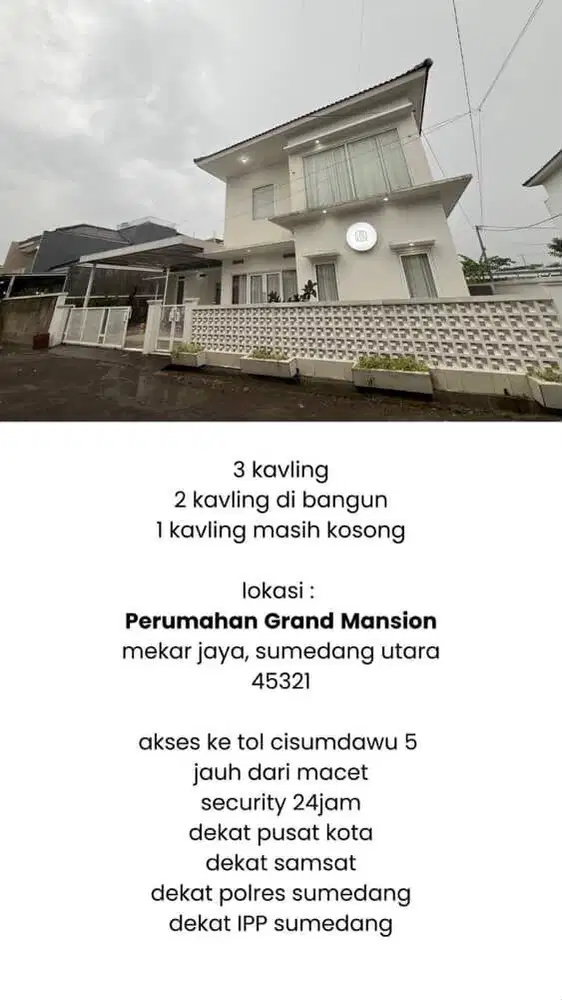 Perumahan Grand Mansion Sumedang Utara