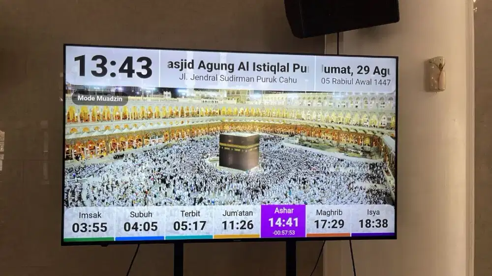 Aplikasi Jam Sholat TV Masjid