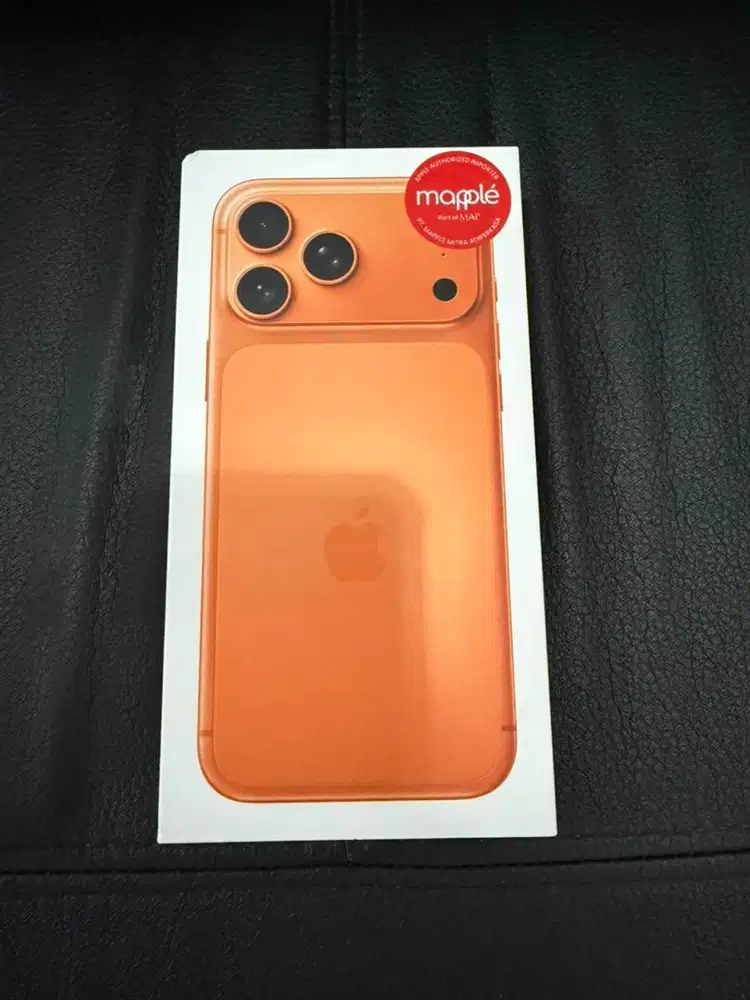 Iphone 17 promax 256gb orange garansi resmi new