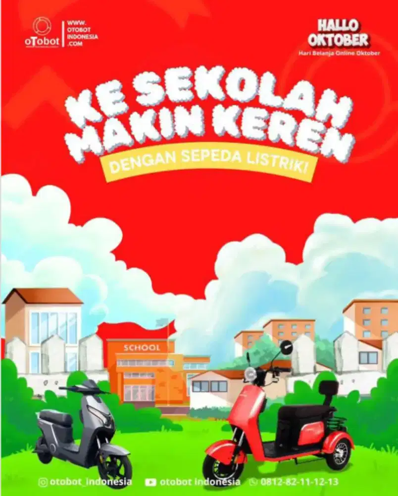 SHOROOM RESMI SEPEDA DAN MOTOR LISTRIK OTOBOT UWINFLY RANGKASBITUNG