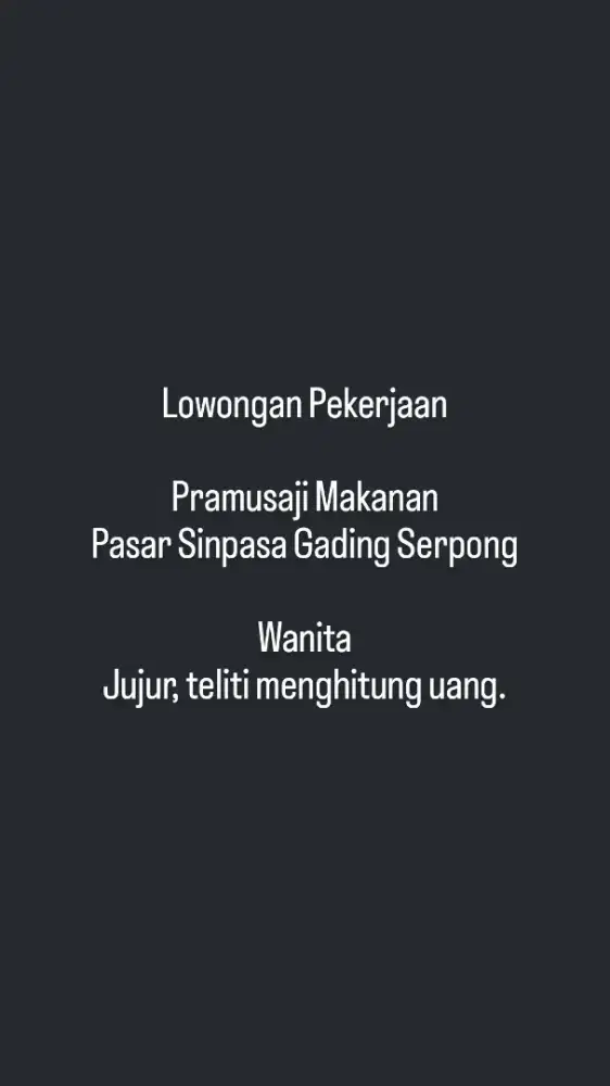 Lowongan Dagang Makanan halal