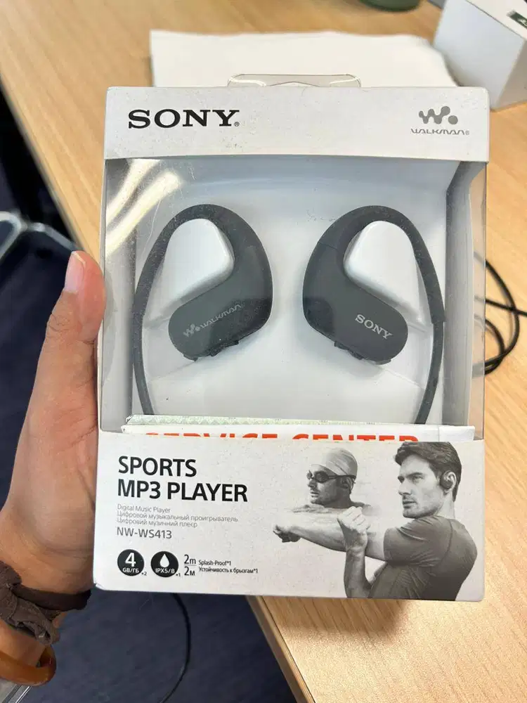 Headset SONY NW-WS413 - Black (Waterproof)