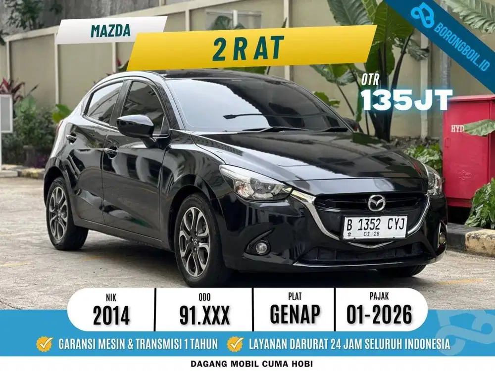 Mazda 2 R AT Skyactiv 2014 Hitam Metalik