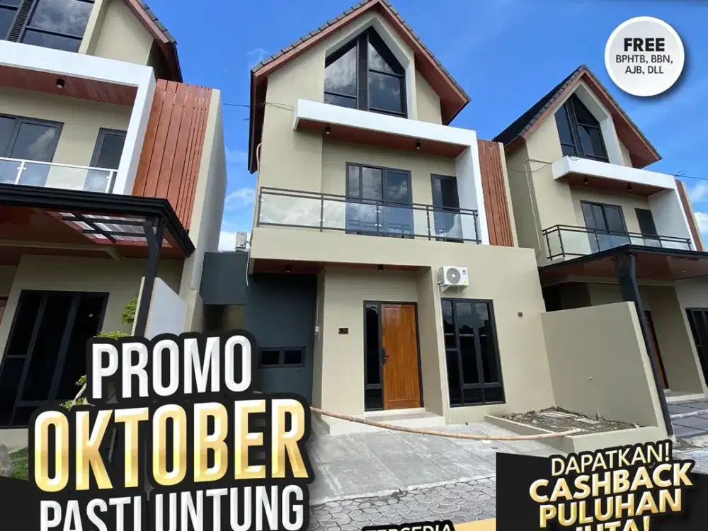 Dijual Rumah Dua Lantai di Triyagan, Desain Elegan dan Legalitas Aman