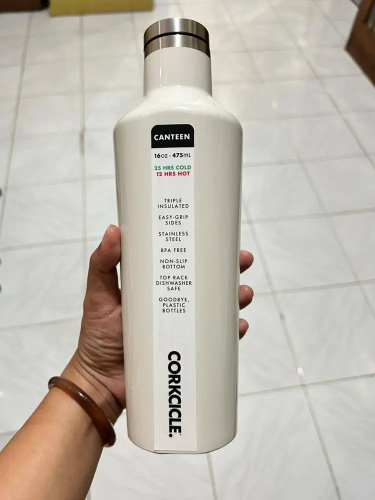 CORKCICLE Canteen 16oz - Classic White