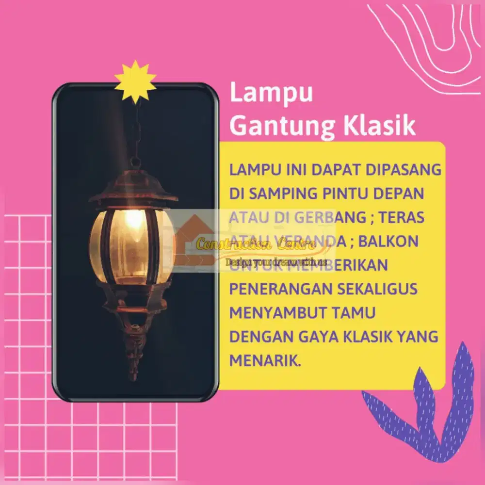 lampu gantung teras