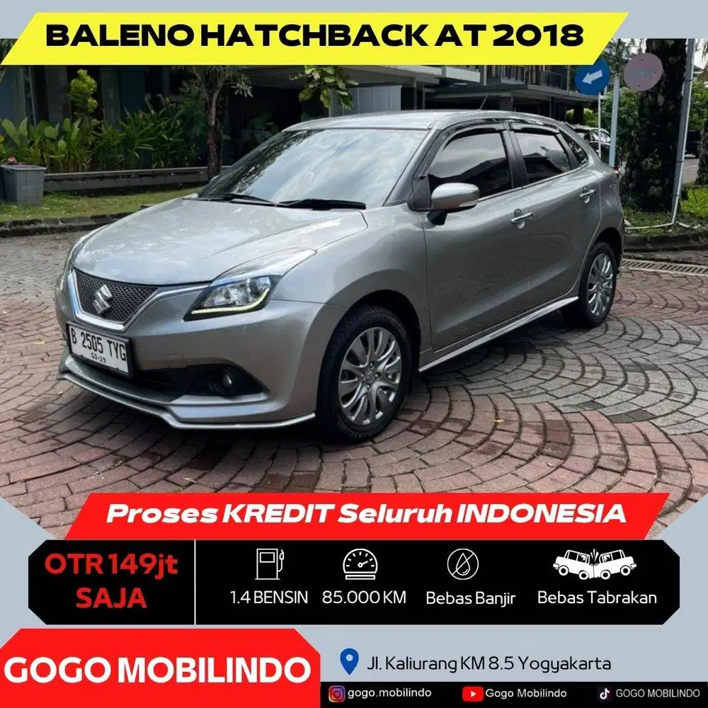 [Dp10jt] Suzuki Baleno Hatchback Matic 2018 ORISINIL Kredit Murah