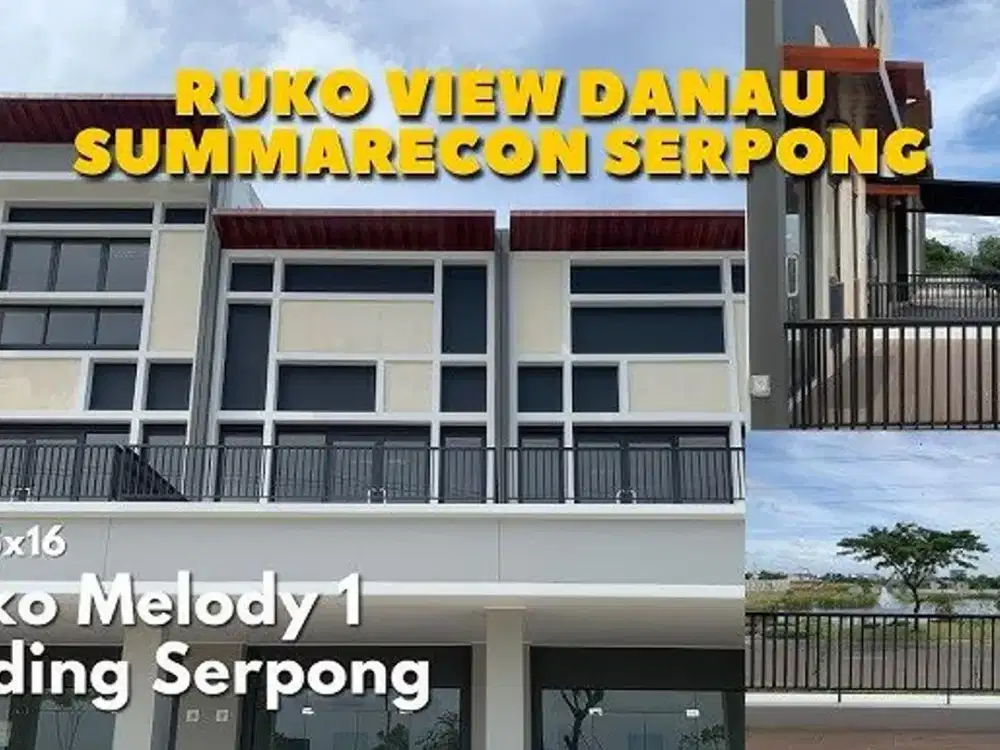 Ruko Melody Summarecon hadap jalan Siap pakai Hanya 3Man Tanpa Gate Parkir