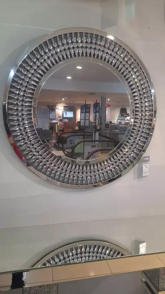 WALL MIRROR CA12 90X1.8X90CM SILVER